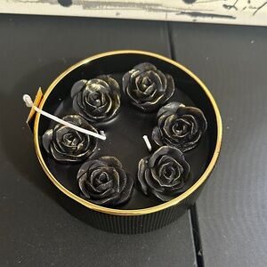 Christian Lacroix midnight garden black and gold candle